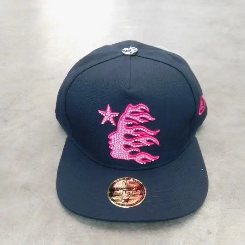 Unbranded Hats P-0112 mesh trucker cap with embroidered star and graphic motifs — 14