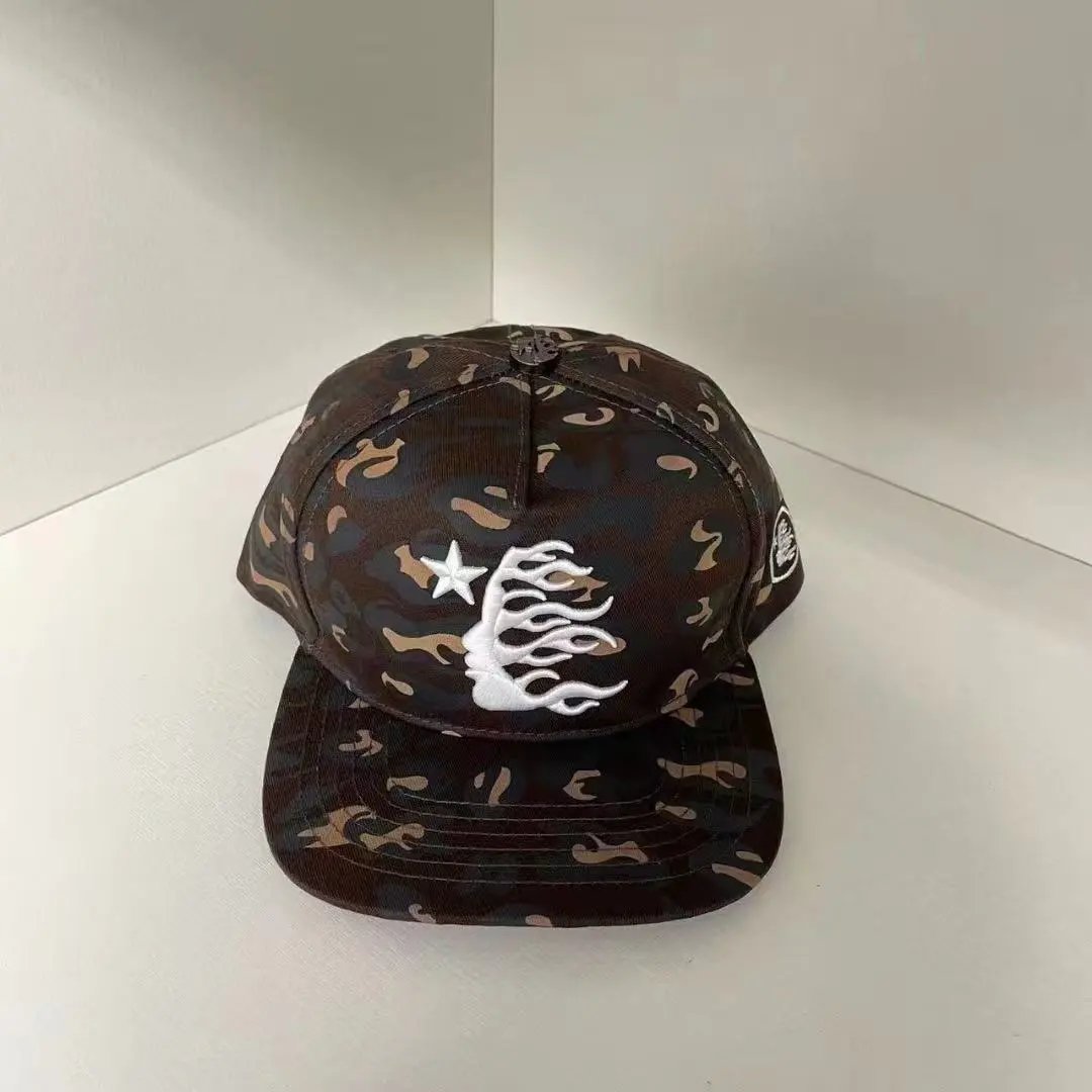 Unbranded Hats P-0112 mesh trucker cap with embroidered star and graphic motifs — 38
