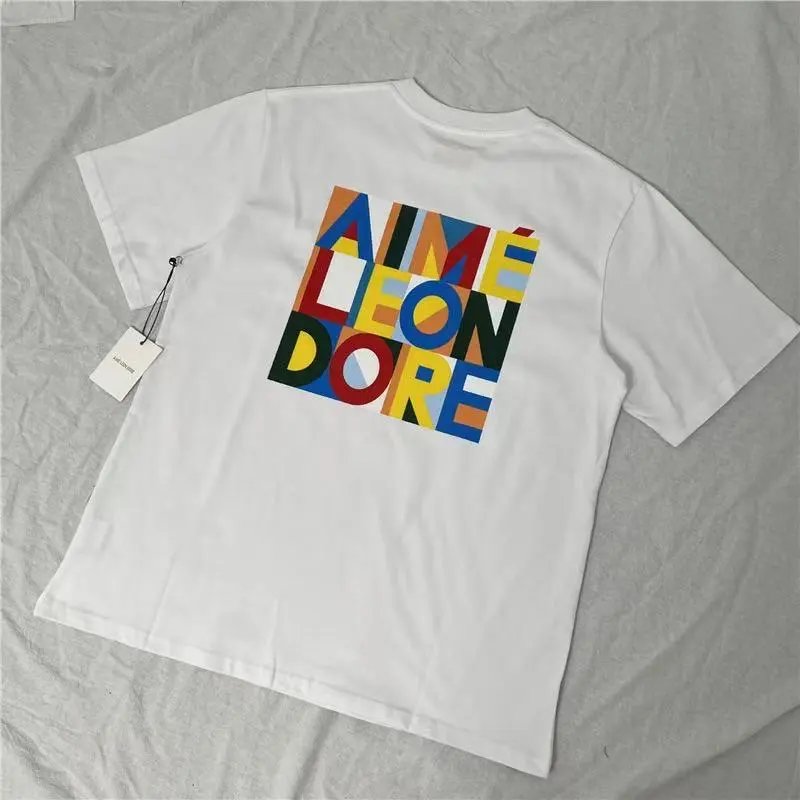 AMI Paris T-Shirts Alexandre Logo Striped Raglan T-Shirt — 28