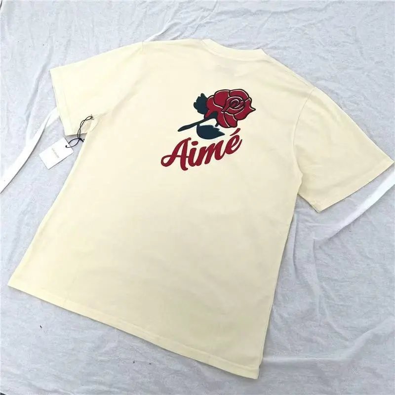 AMI Paris T-Shirts Alexandre Logo Striped Raglan T-Shirt — 29