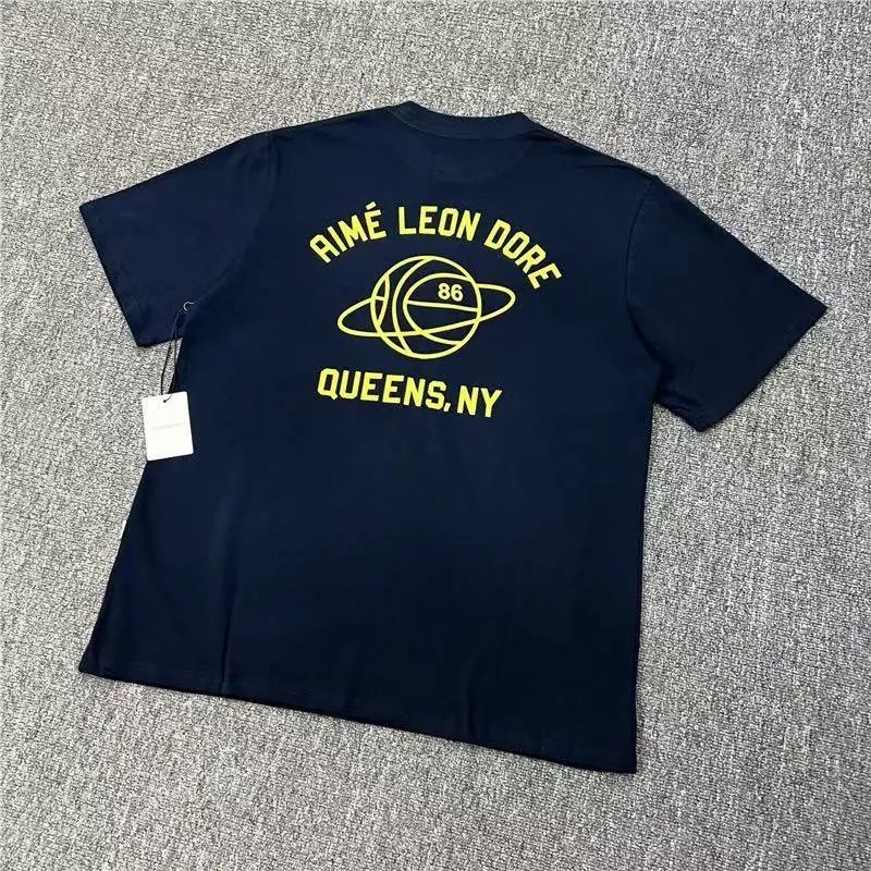 AMI Paris T-Shirts Alexandre Logo Striped Raglan T-Shirt — 24