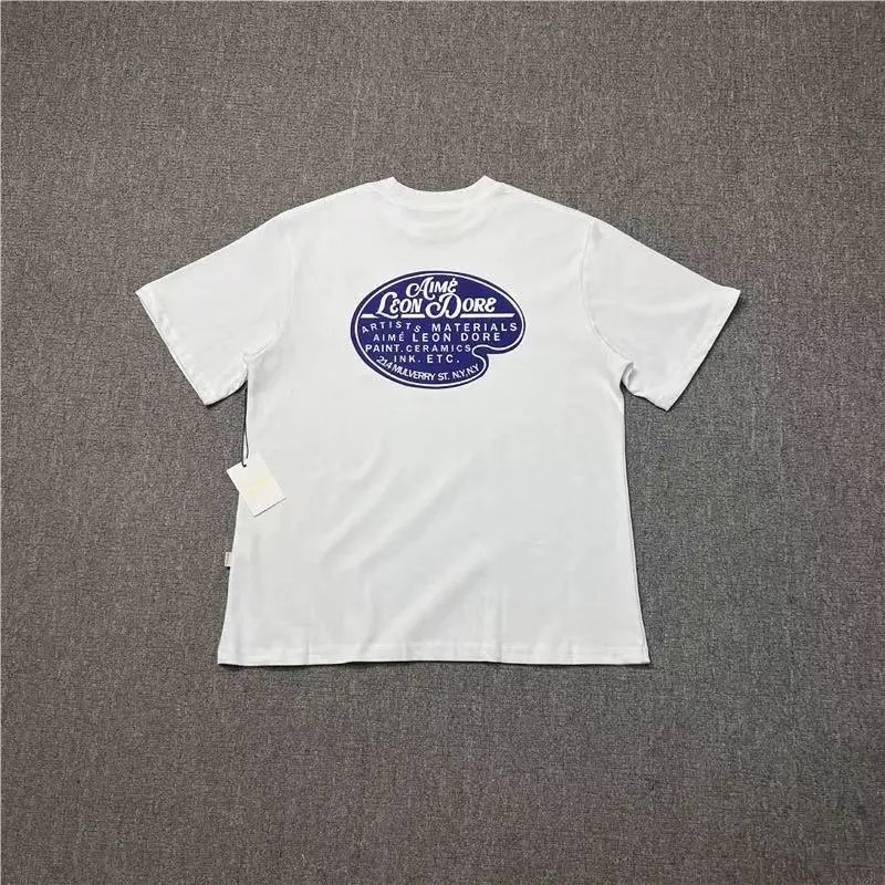 AMI Paris T-Shirts Alexandre Logo Striped Raglan T-Shirt — 9