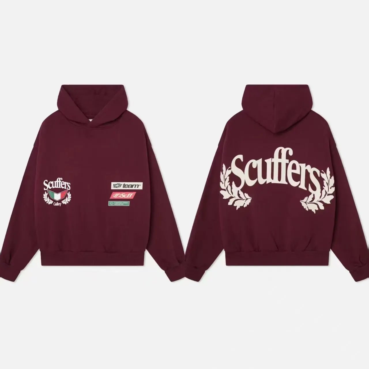 Culture Hoodies & Sweatshirts Embroidered Logo Pullover Hoodie with Kangaroo Pocket — 38