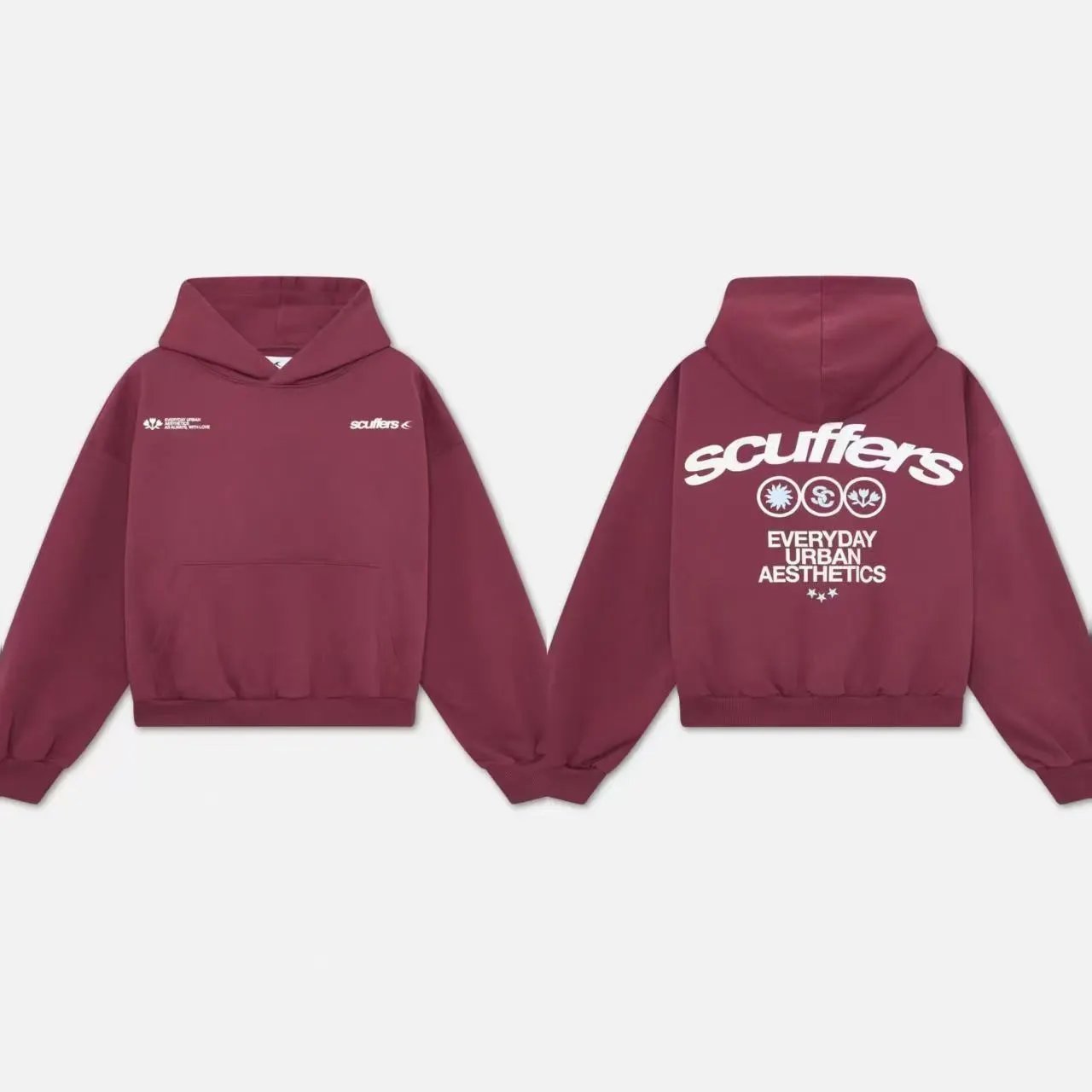 Culture Hoodies & Sweatshirts Embroidered Logo Pullover Hoodie with Kangaroo Pocket — 21