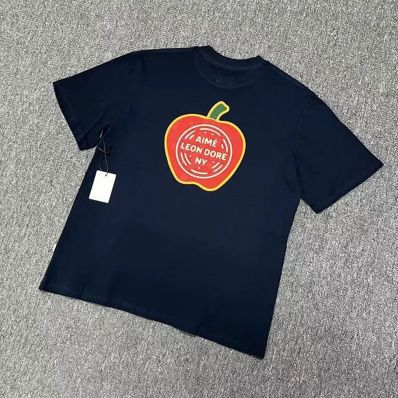 AMI Paris T-Shirts Alexandre Logo Striped Raglan T-Shirt — 12