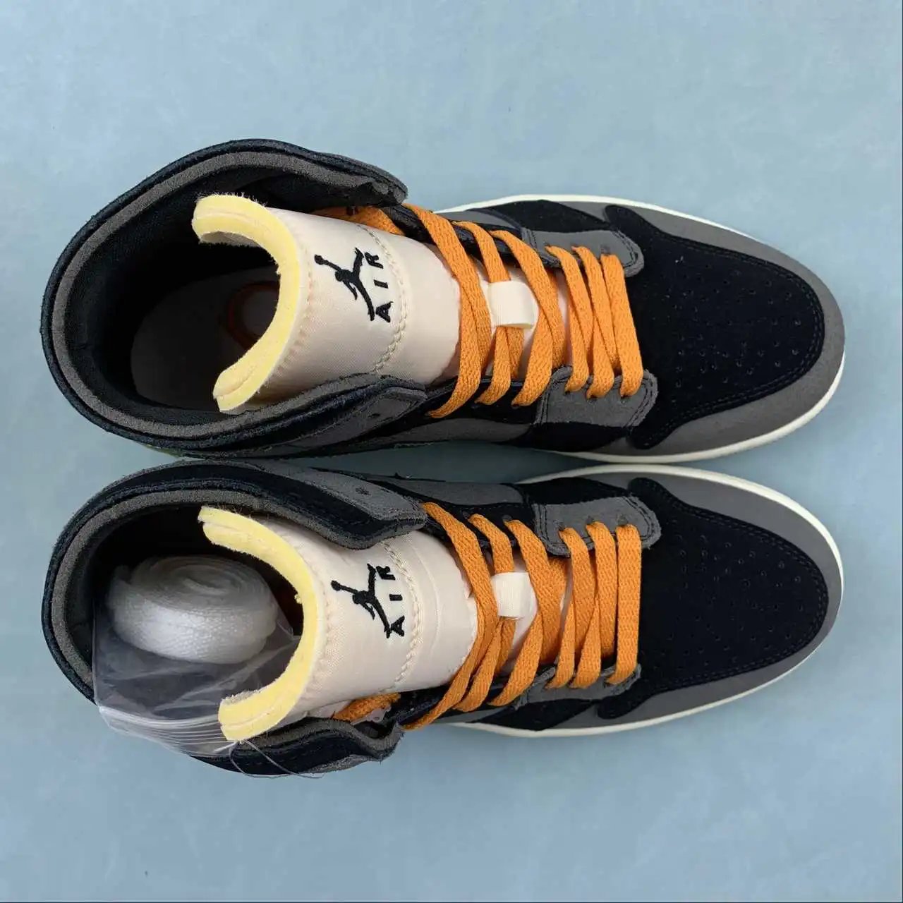 AJ1 Mid Black Grey Orange Olive Green – FD6817-003 thumbnail 4
