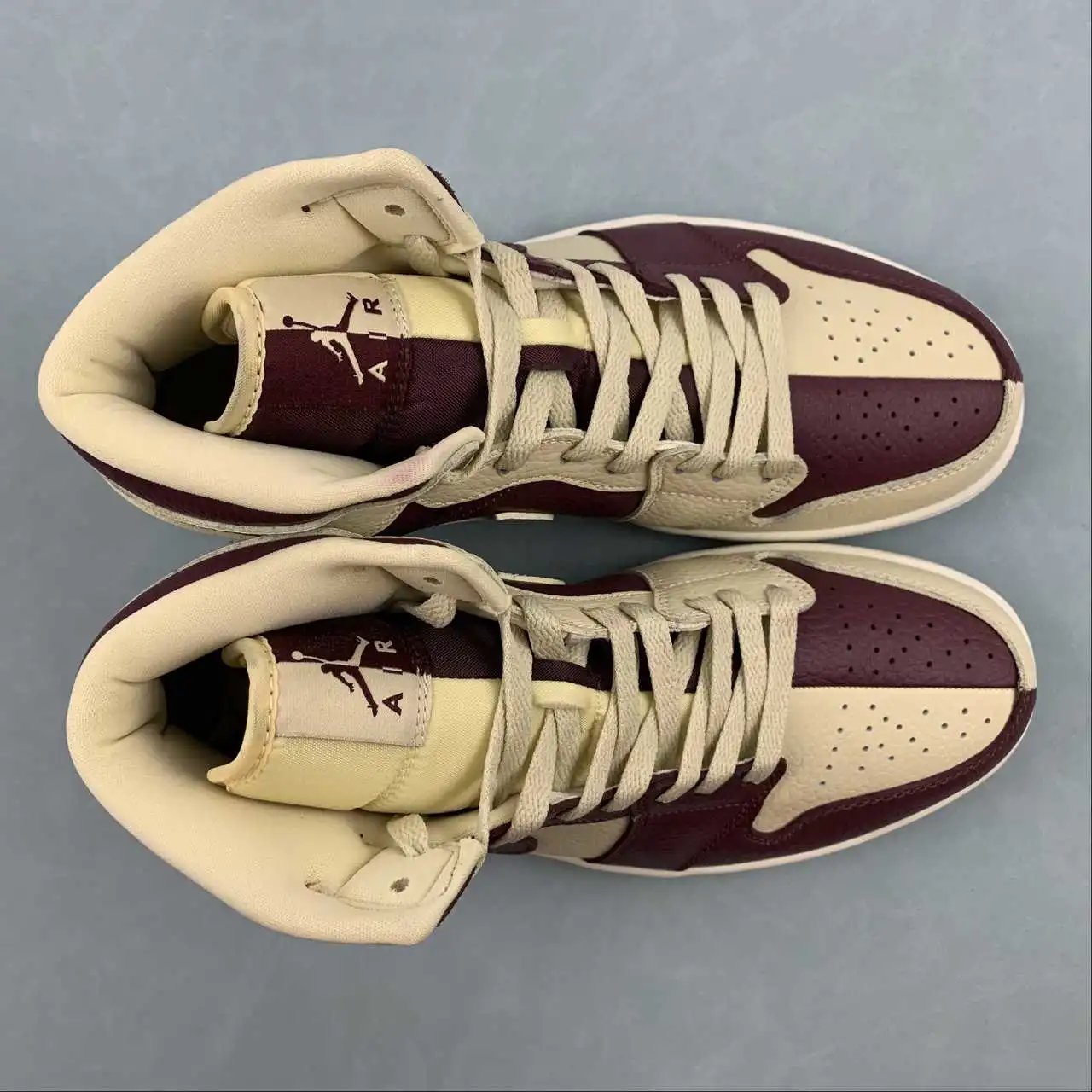 AJ1 Mid Off-White Burgundy – DR0501-200 thumbnail 4