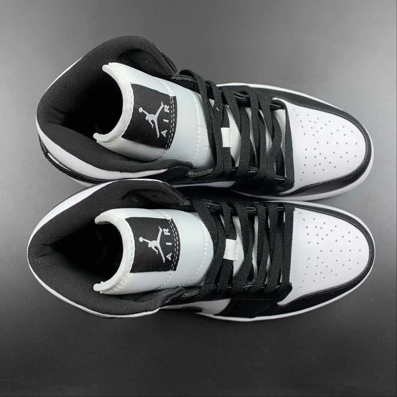 AJ1 Black White Panda Mid – DV0991-101 thumbnail 4