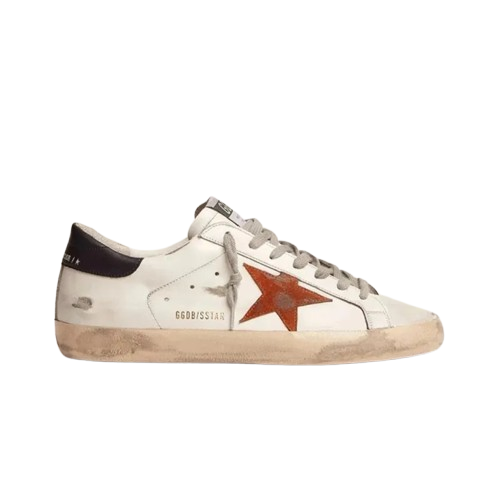 HD-mryp 3 Korean-style distressed star-patterned women&rsquo;s shoes, 2024 new versatile网红 sneakers with a hidden heel, dirty-effect genuine leather white sneakers. - 722291
