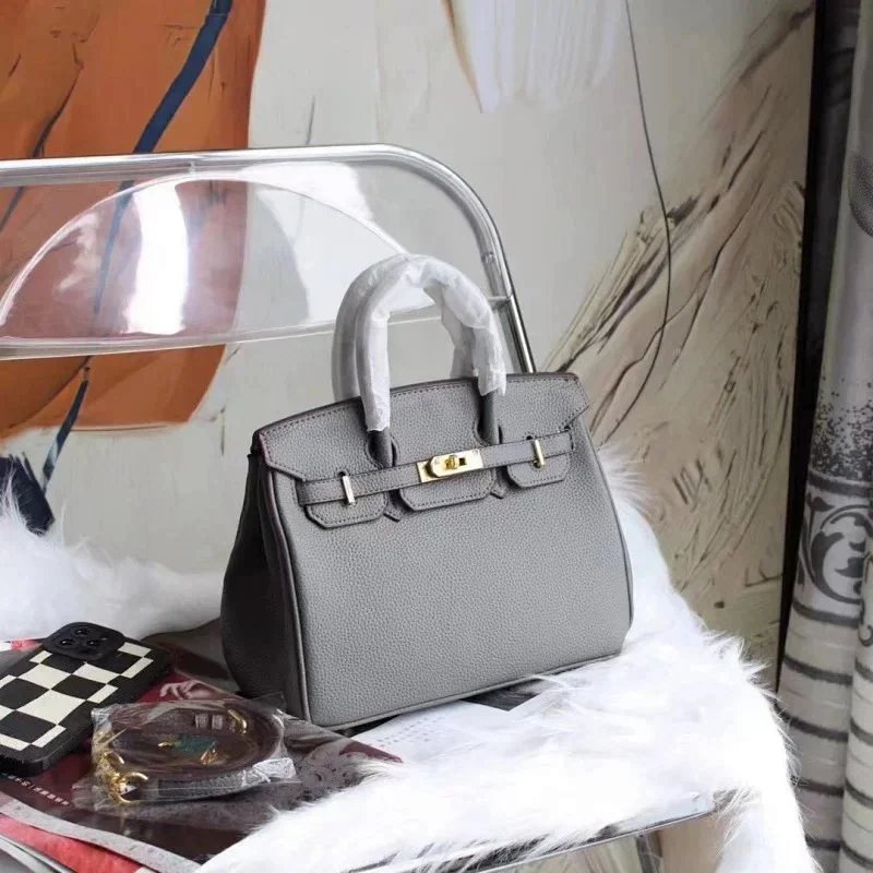 Unbranded Crossbody Bags Bowling bag with multicolour cross appliqués — Hermès – Gray Gold