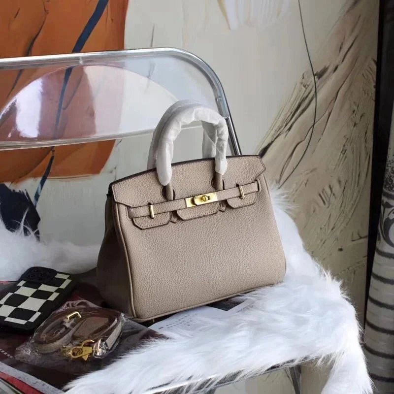 Unbranded Crossbody Bags Bowling bag with multicolour cross appliqués — Hermès – Elephant Grey Gold