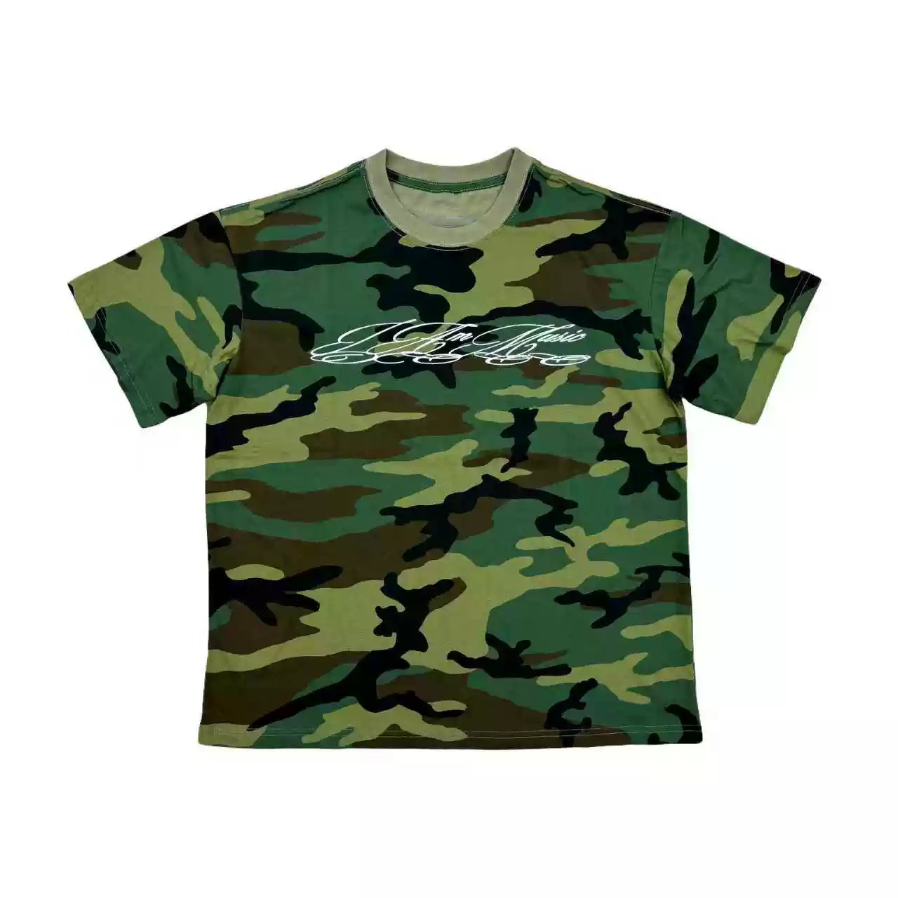 Playboi Carti I Am Music Tour Tee Camo Print Short-Sleeve T-Shirt YVLOPIUM Style