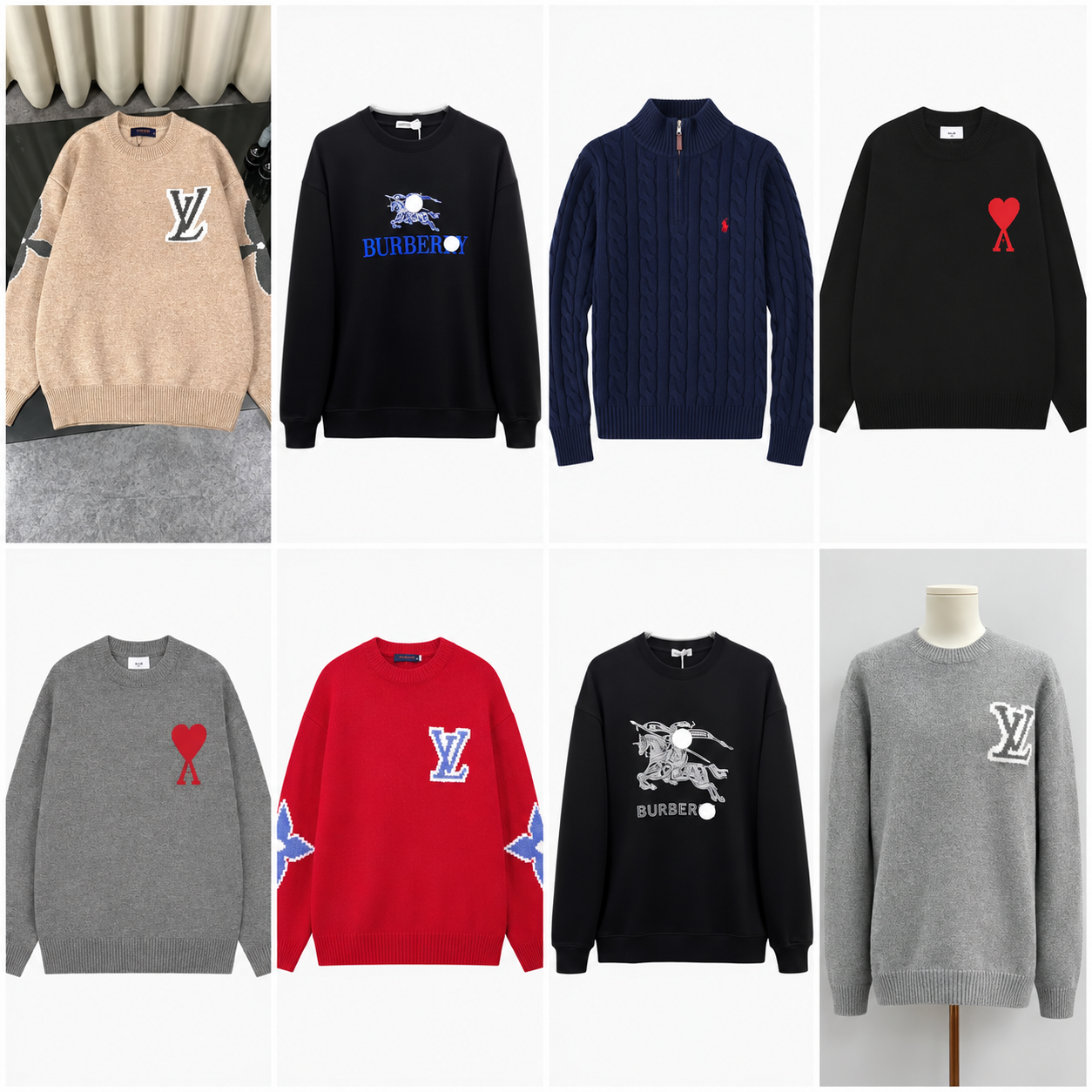 New autumn and winter round neck style for men and women, casual, simple and versatile