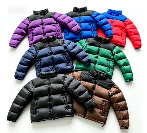 Seven color down jacket