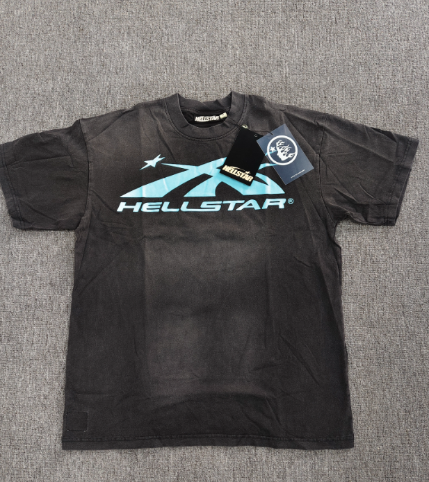 1:1 Hellst@r T-shirt Capsule T Shirts Curved Hem Plain Hip Hop Short Sleeve Tee Fitted Casual