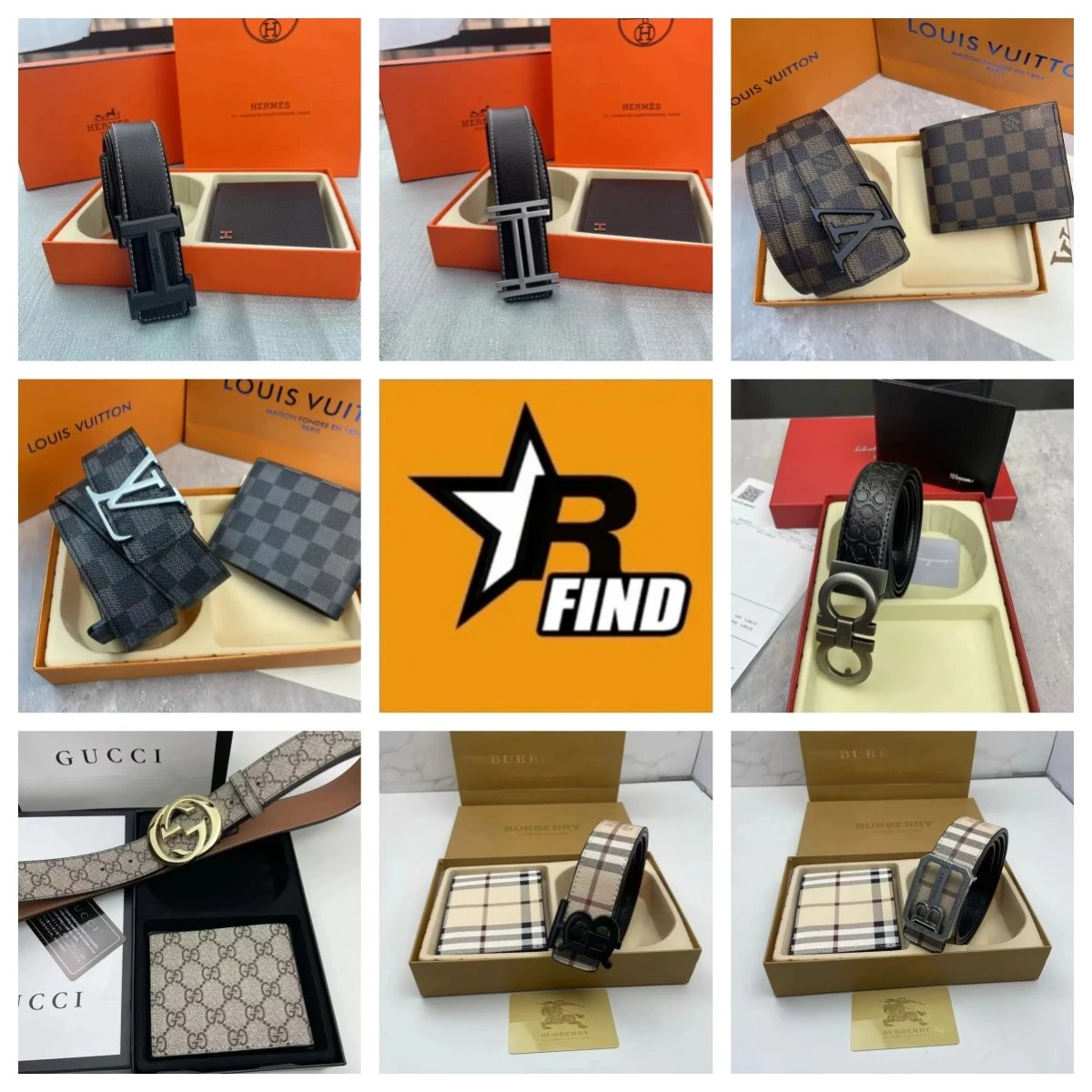 Fashion wallet belt gift box