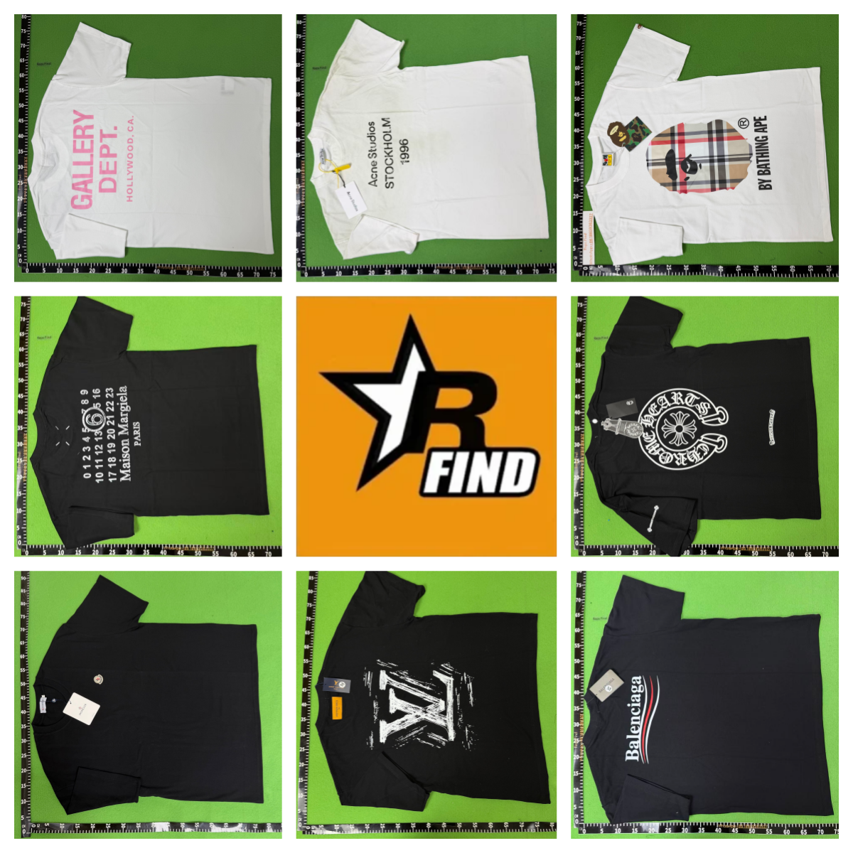 Collection of hot-selling brand T-shirts in summer