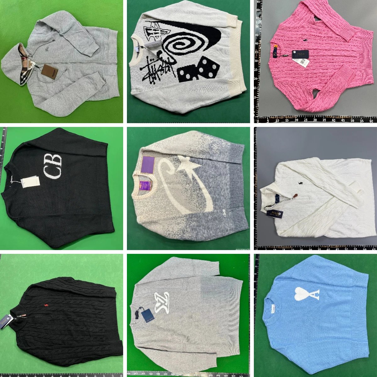Collection of high quality sweaters sold directly from the factory