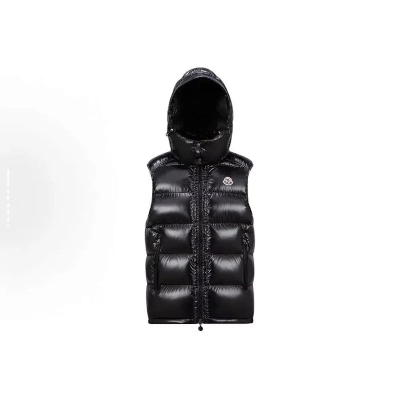 Moncler Bormes Vest Hooded Down Black