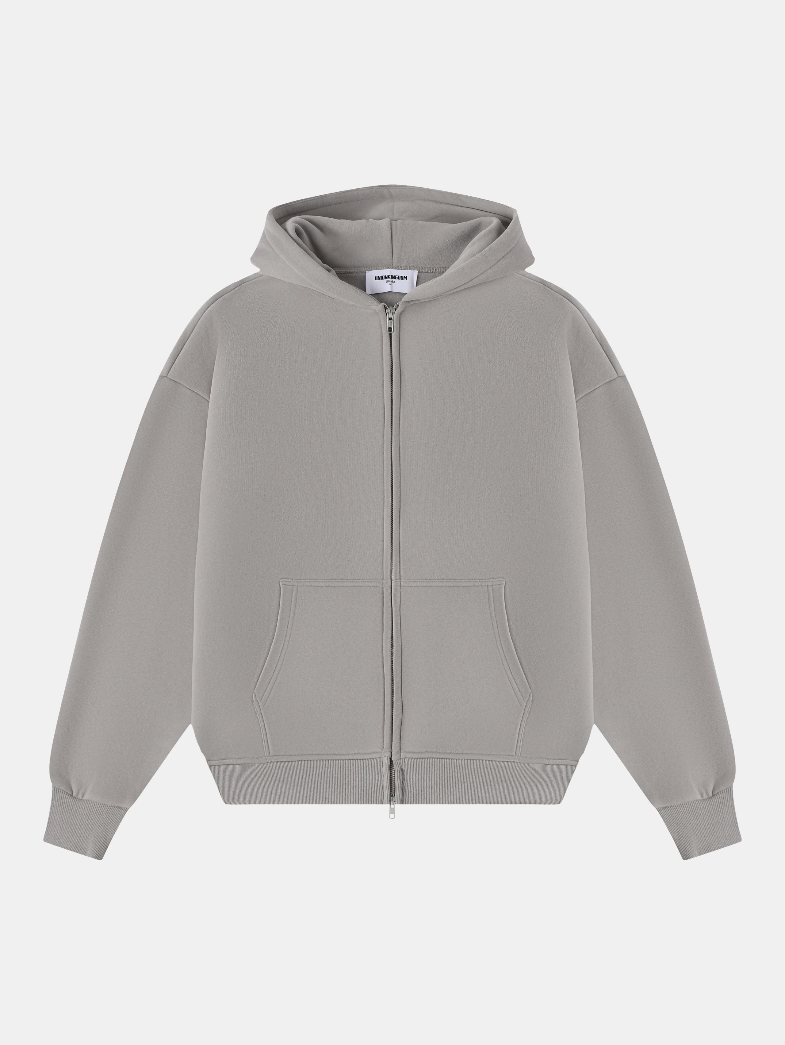 Silver gray jacket (silver gray zip up) YKK double zipper