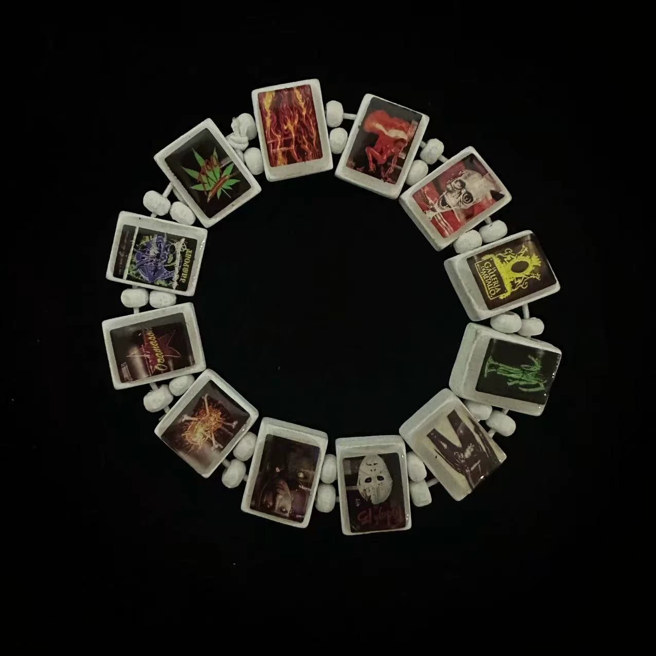 White Osamason-style bracelet
