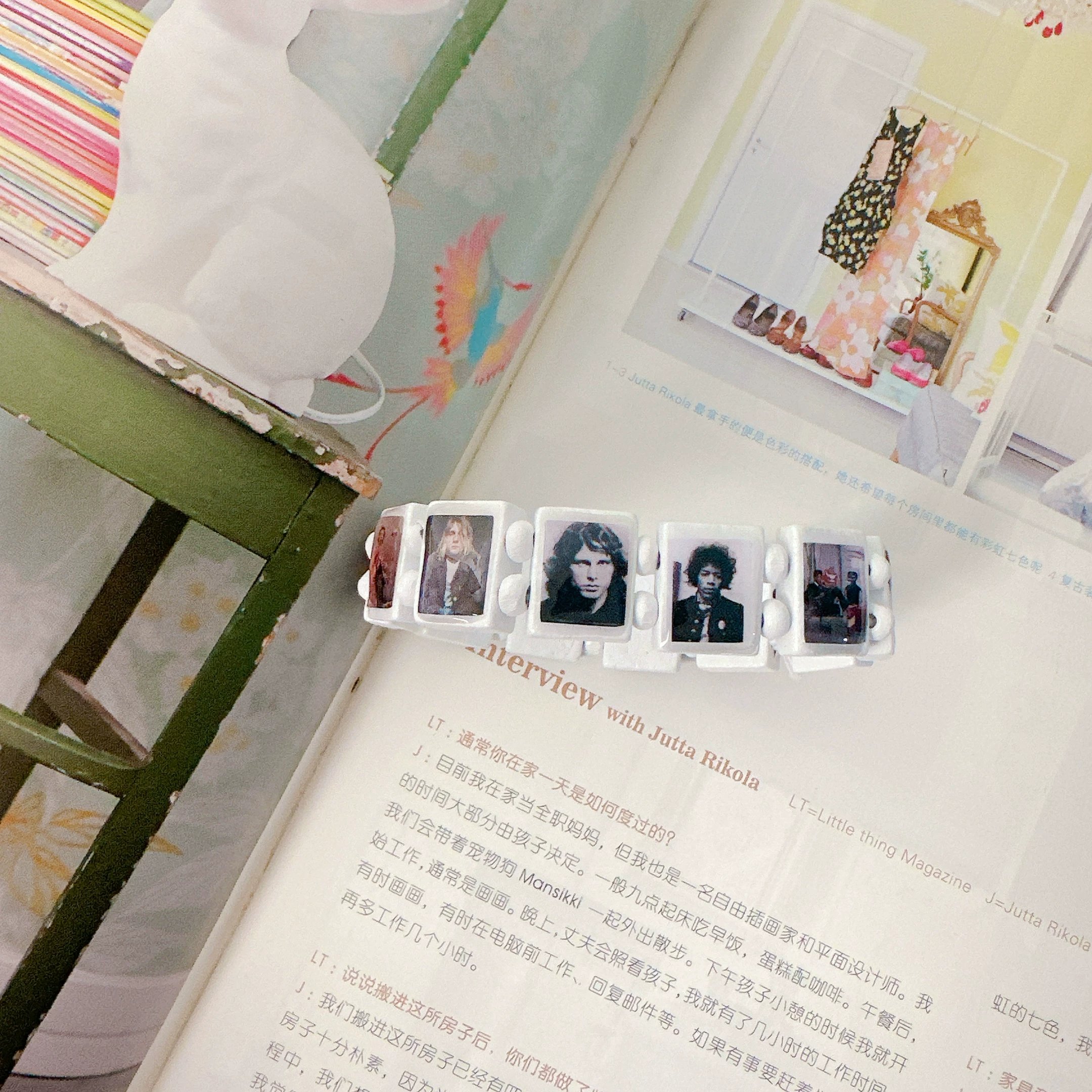 One white handmade character design (non refundable, non exchangeable)