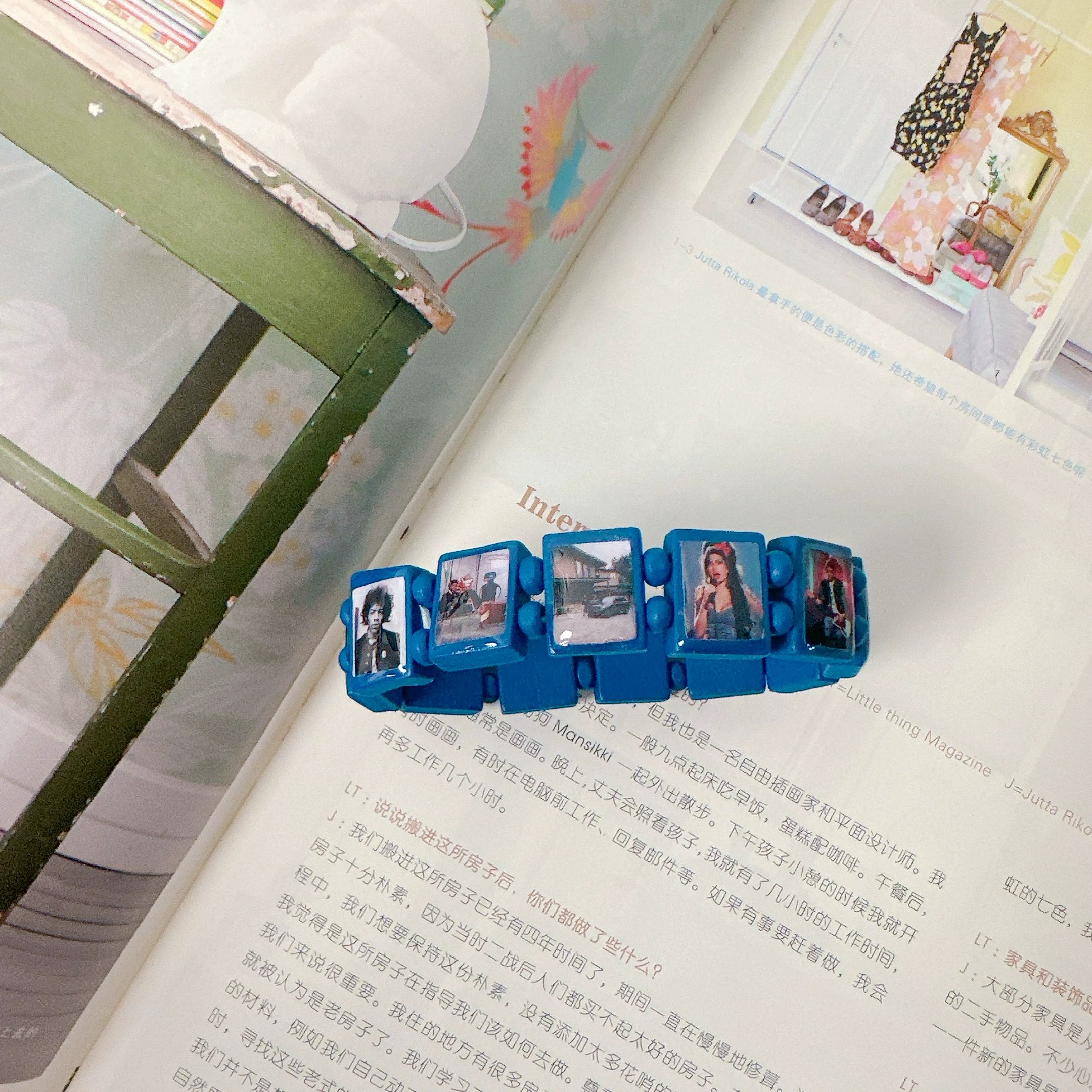 One blue handmade character design (non refundable, non exchangeable)