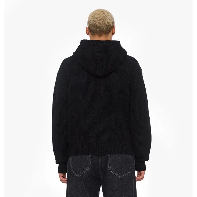 Hooded Zip Knit Cardigan product detail 3