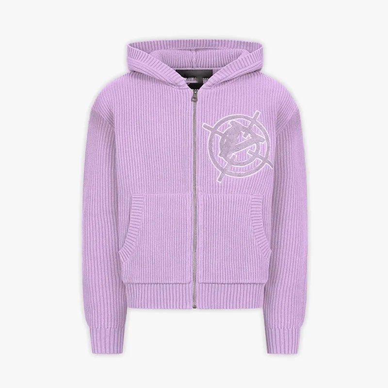 Hooded Zip Knit Cardigan product detail 6