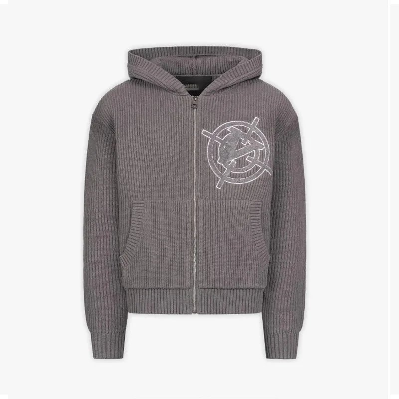 Hooded Zip Knit Cardigan product detail 10