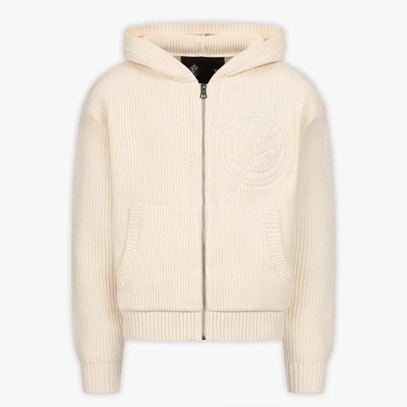 Hooded Zip Knit Cardigan product detail 12