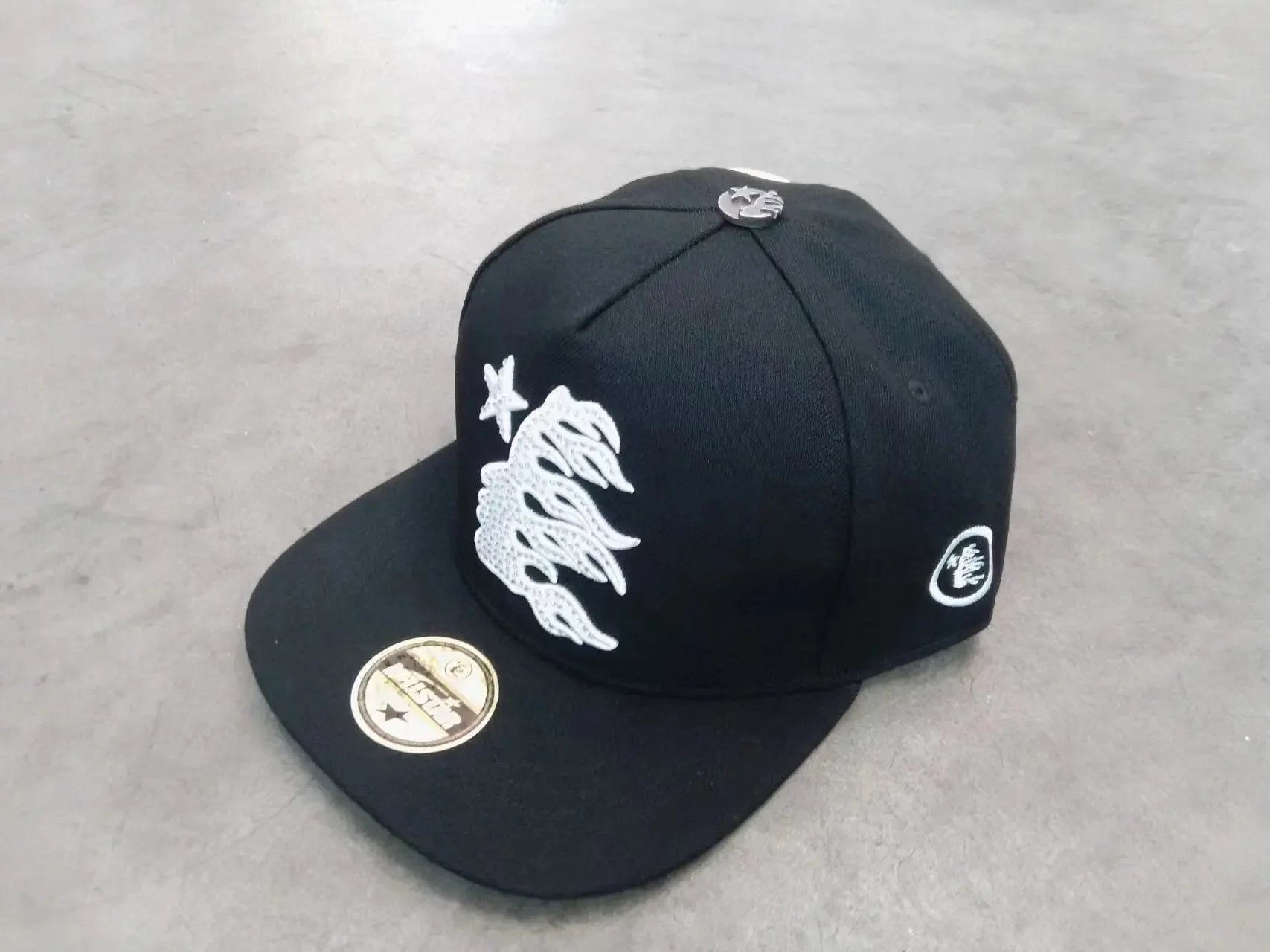 Hell Star baseball cap with rhinestone embroidery product detail 7