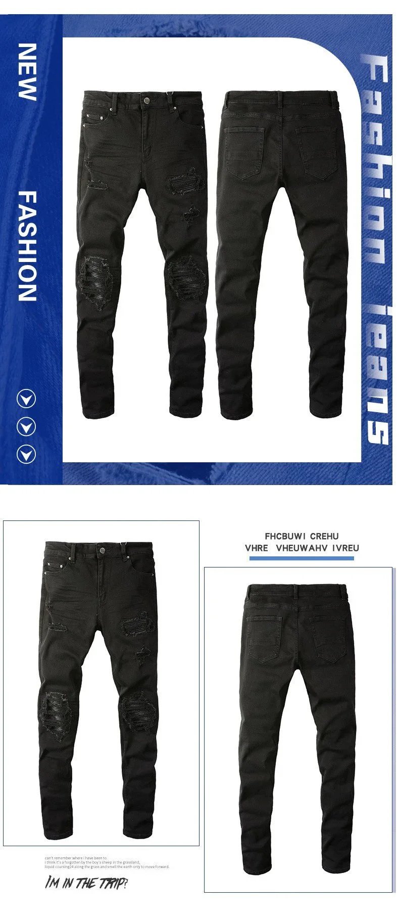 Stretch skinny jeans product detail 3