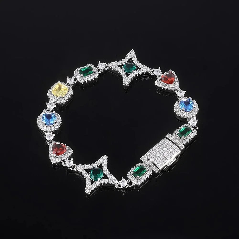 Jewelry accessories colored gemstone bracelet