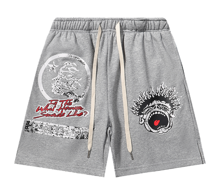 Flame Print Shorts product detail 2