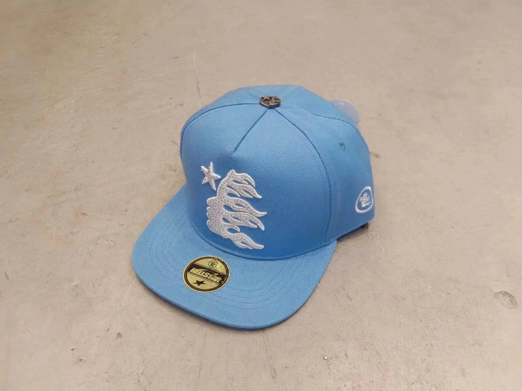 Hell Star baseball cap with rhinestone embroidery product detail 6