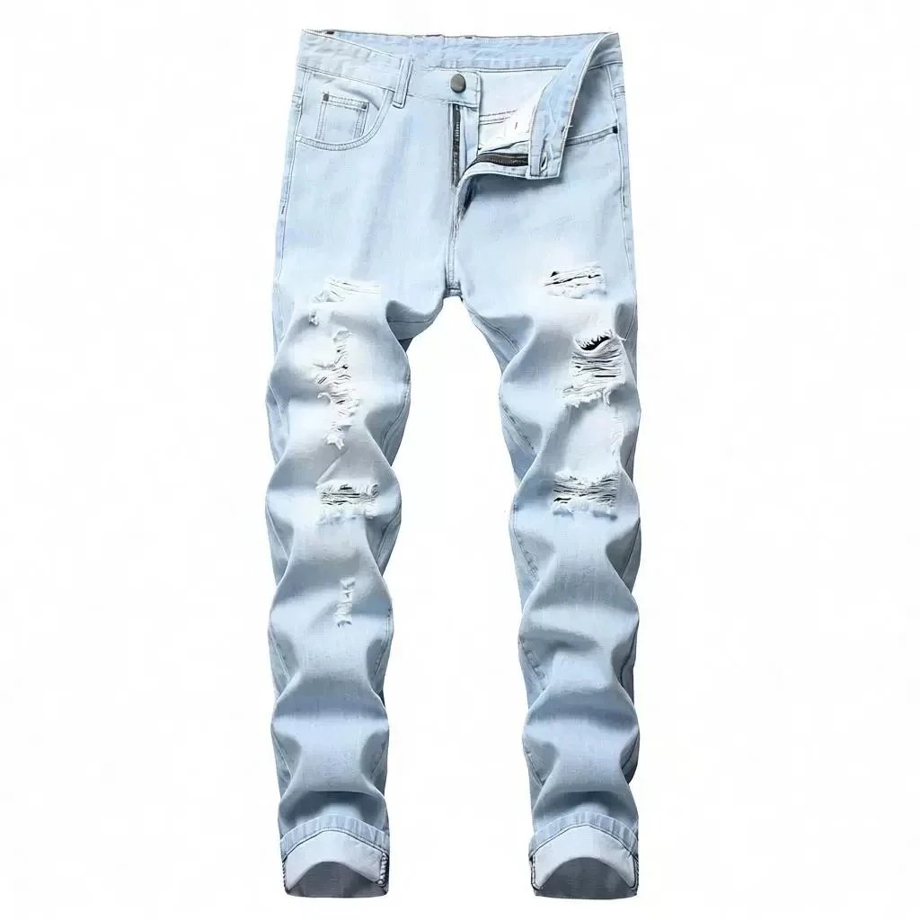 Men Ripped Denim Jeans