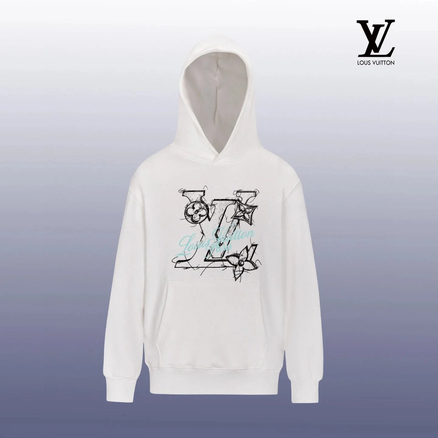 Louis Vuitton Printed Hoodie