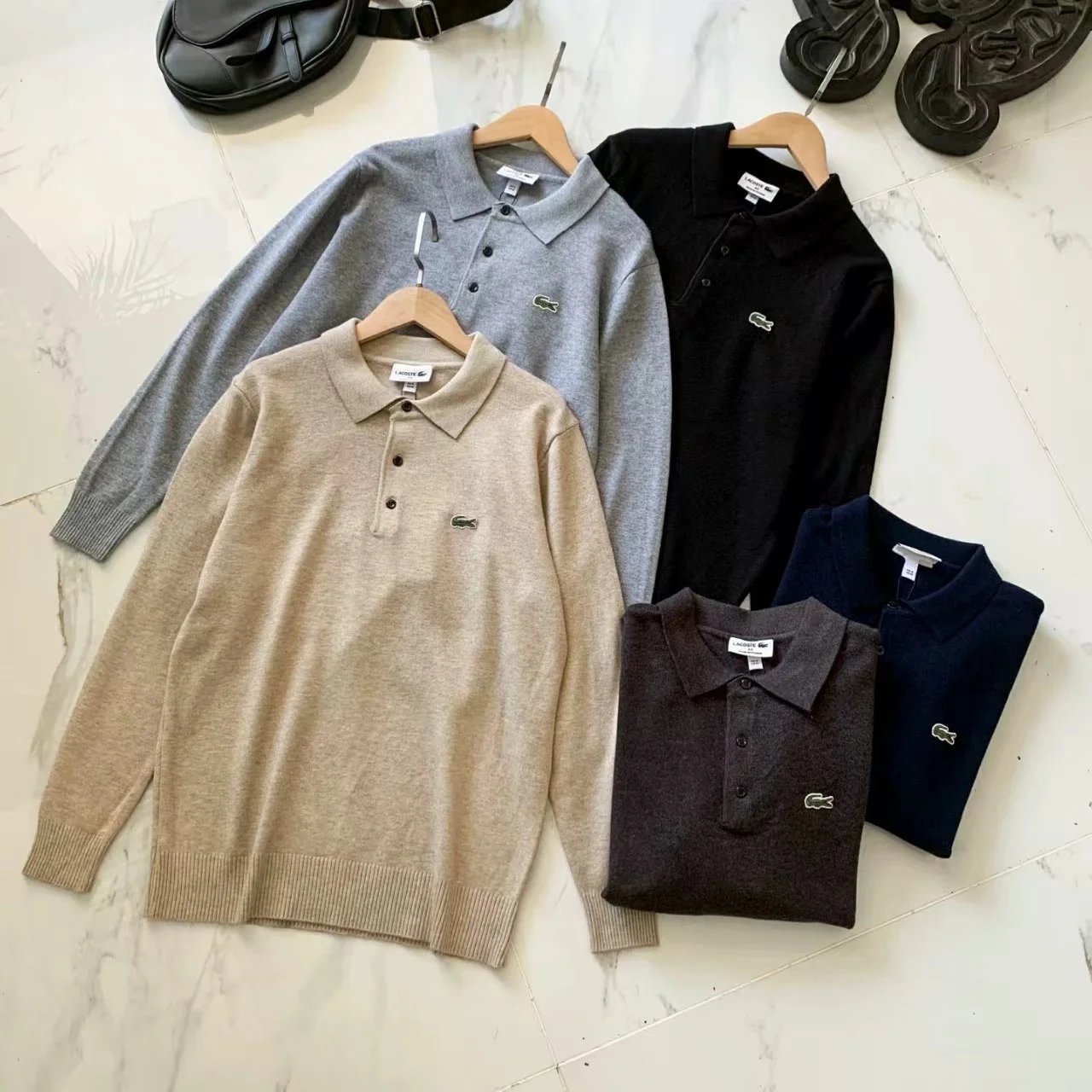 Lacoste Knit Polo Sweater