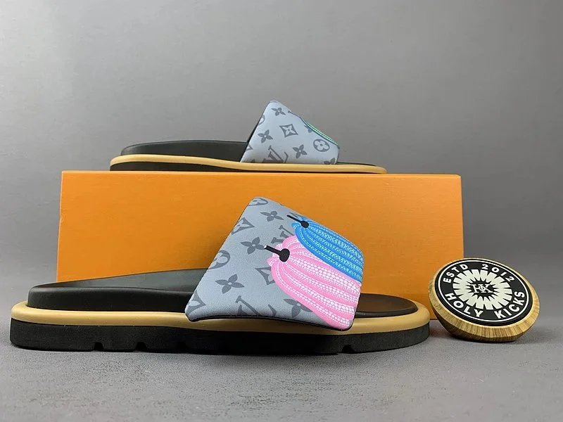 LV Monogram Slides