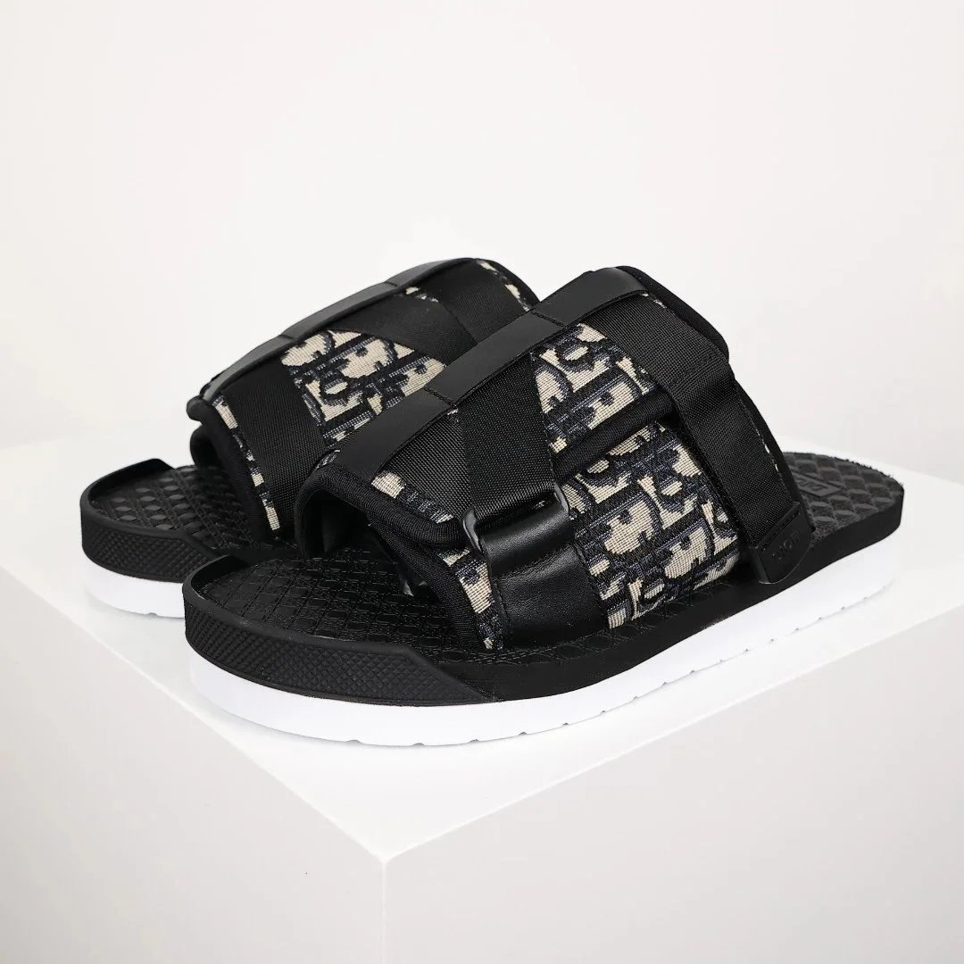 Dior Alpha Oblique Slides