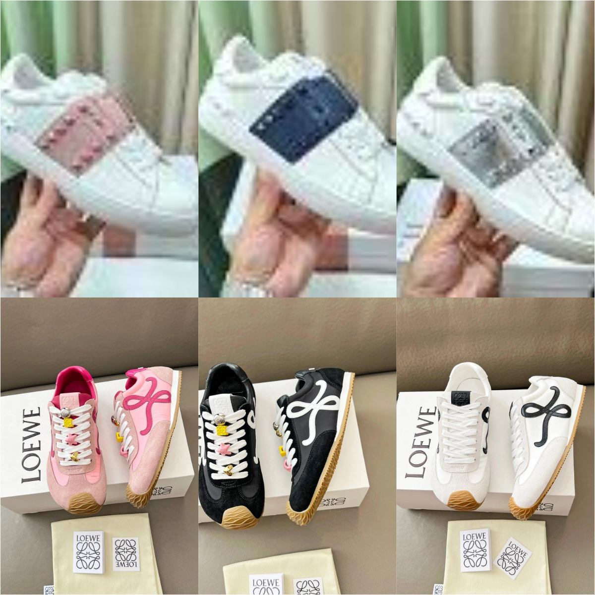 Collection of popular classic and trendy shoes