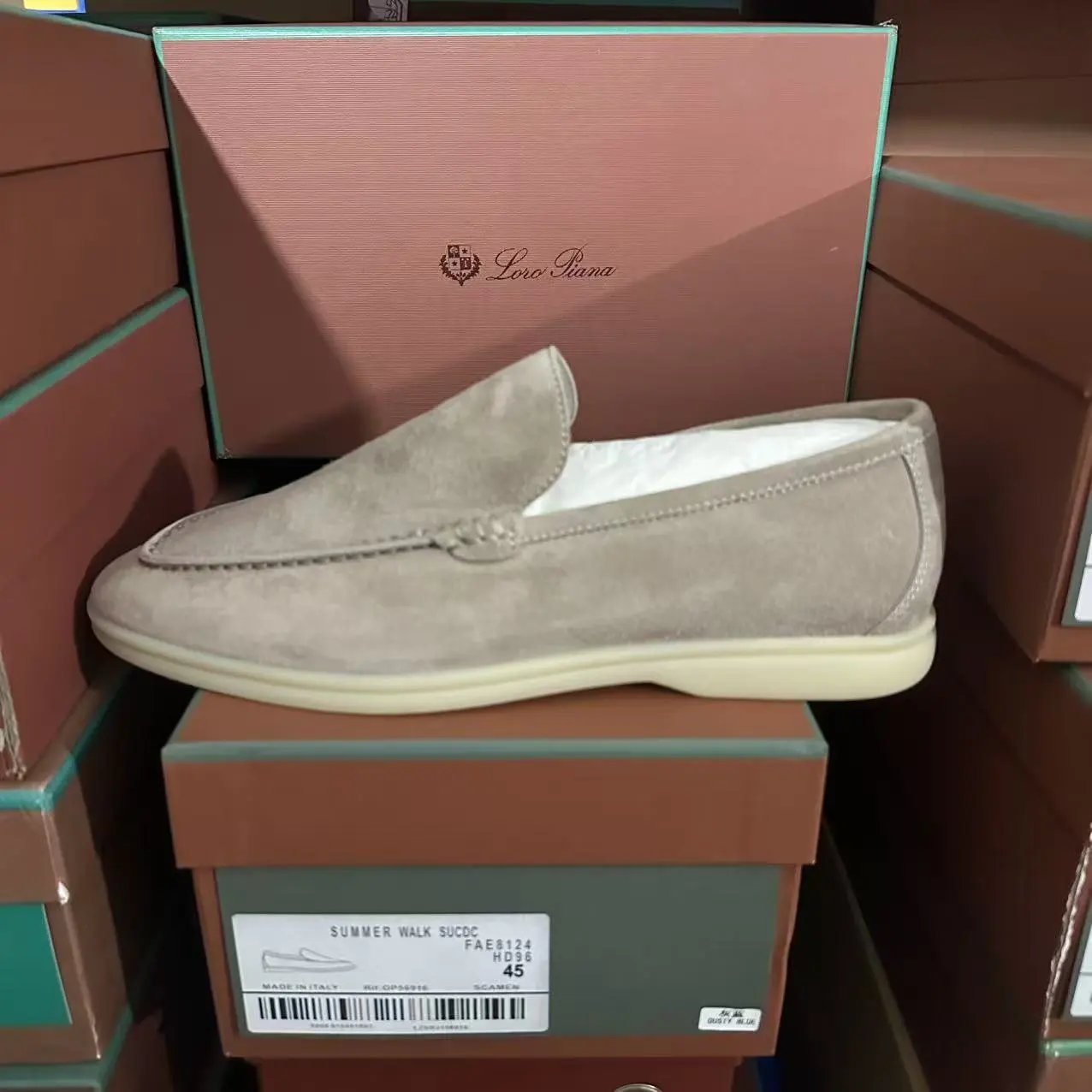 Loro Piana Summer Walk Suede Loafers FAE8124