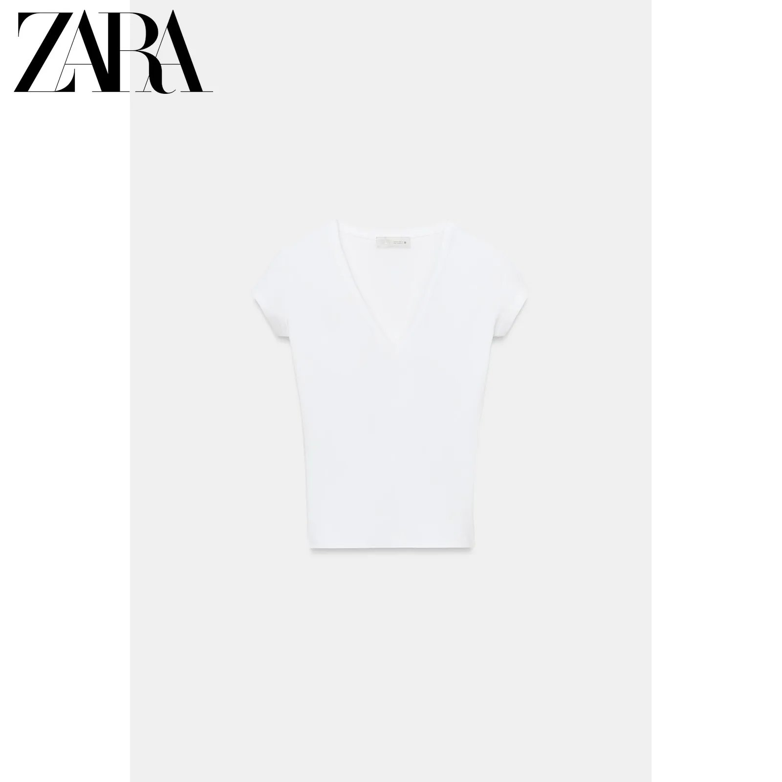 ZARA2026夏季新品 女装 短袖修身基础款多色选 V 领 T 恤TM1016548787612
