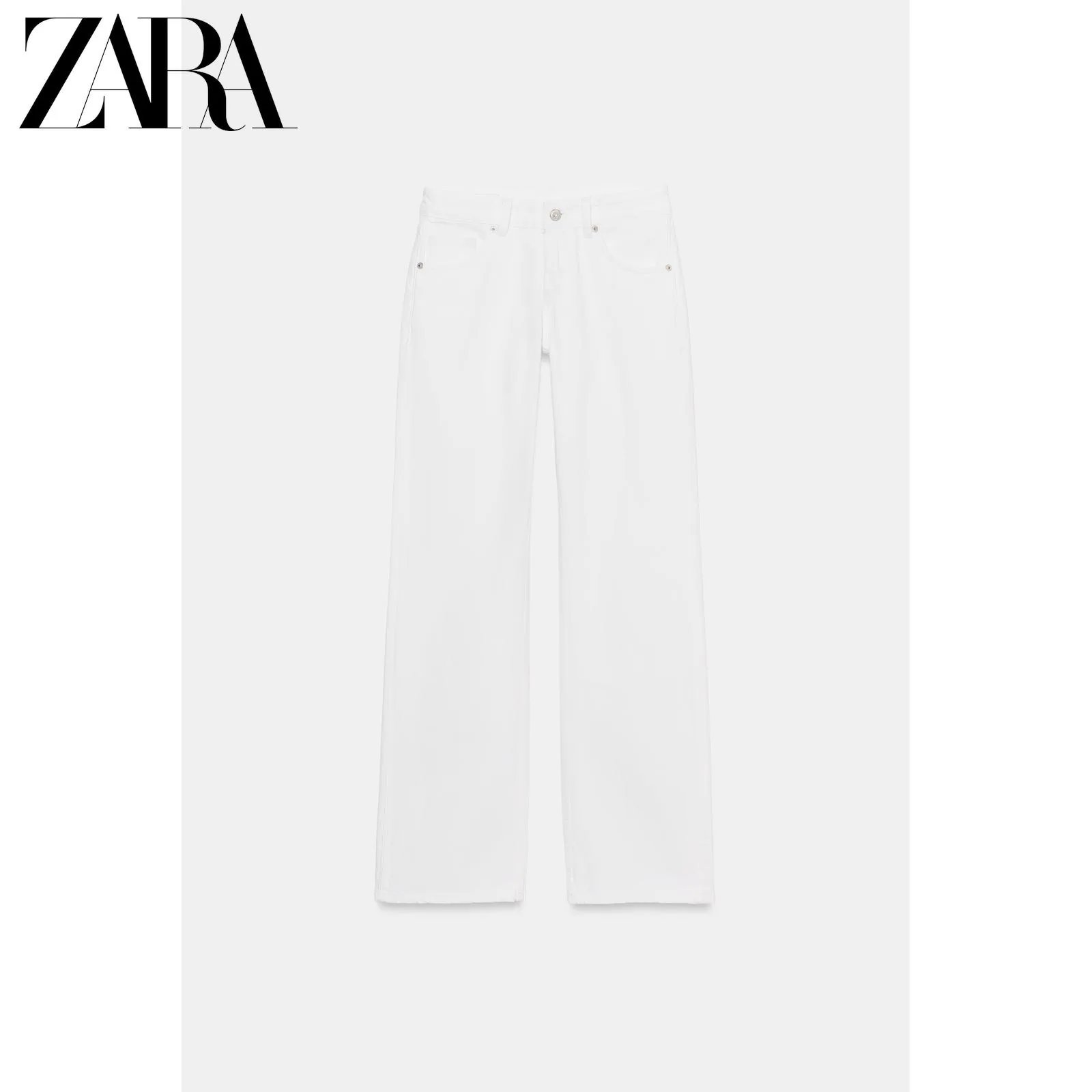 ZARA2026夏季新品 TRF 女装 低腰直筒休闲通勤宽腿牛仔裤TM1015474692360
