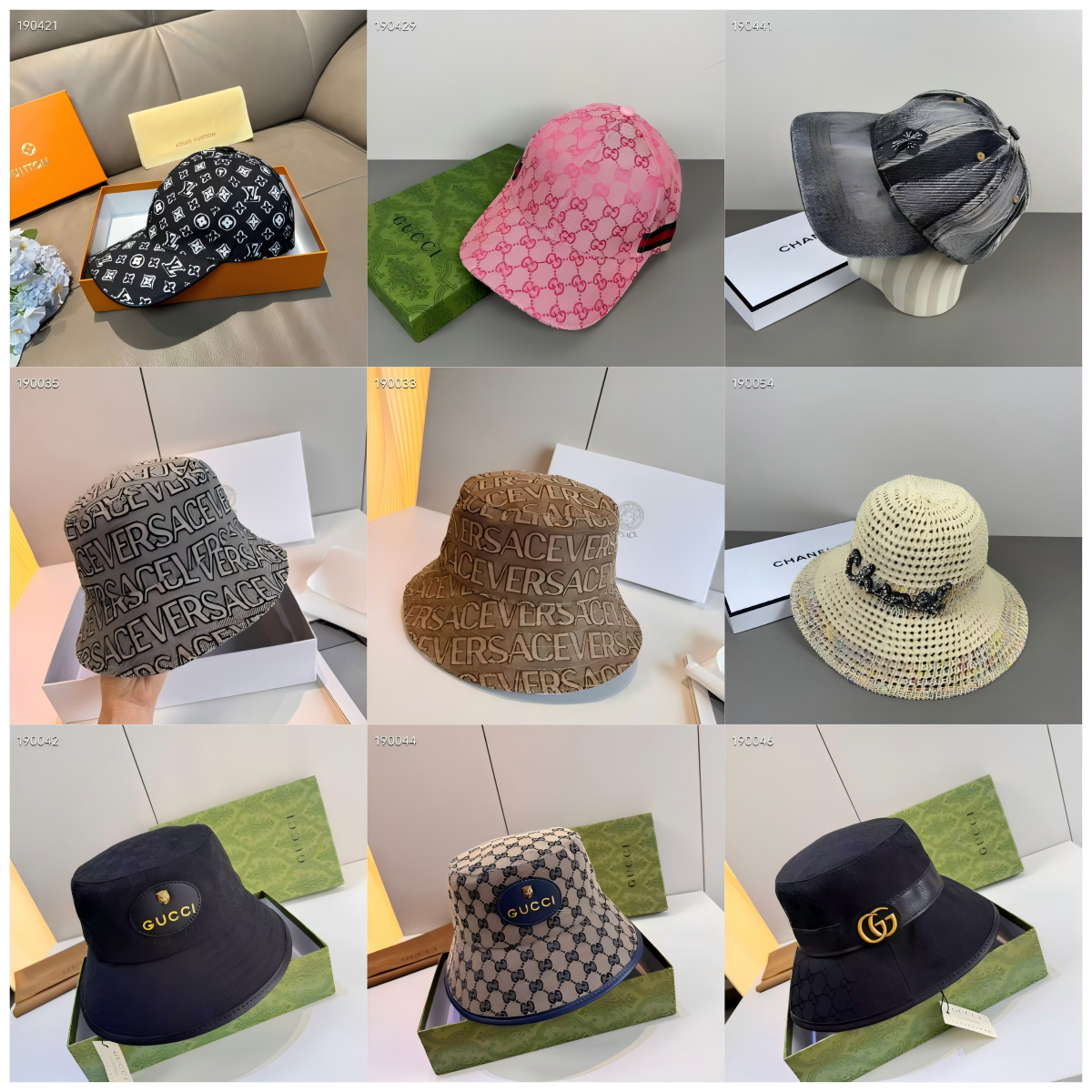Collection of new multi-brand duckbill bucket hats