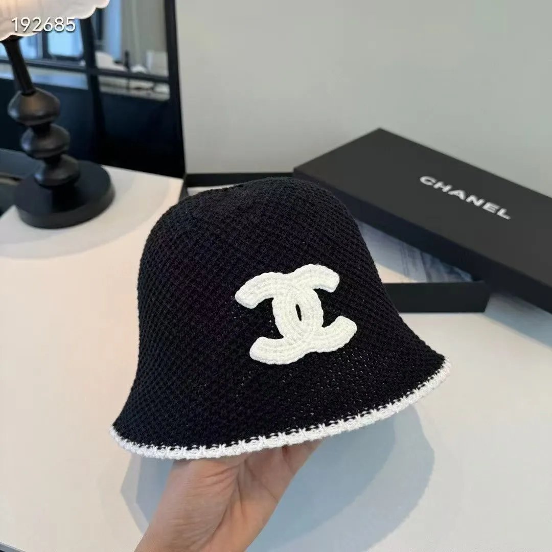Chanel Hats CC Monogram Bucket Hat — 10
