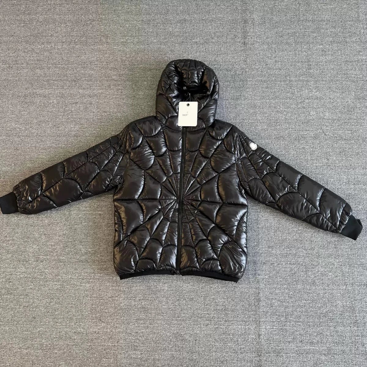 Saint Alexander Tracksuits Zip-up hoodie and jogger tracksuit — Moncler-Spider Black Glow Down Jacket