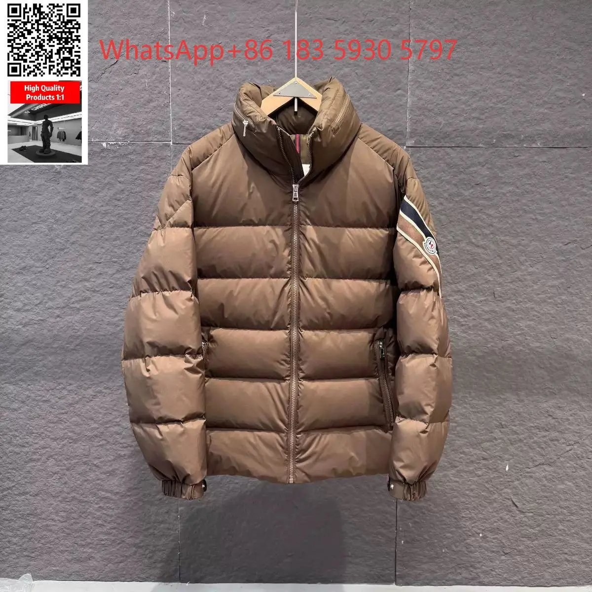 Moncler Mixed puffer jackets and tracksuit sets — Down jacket-brown