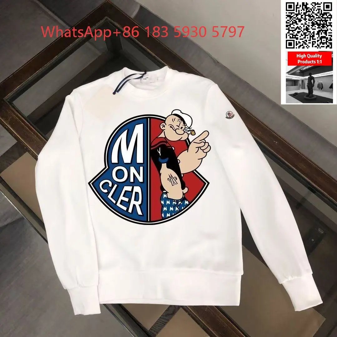 Moncler Mixed puffer jackets and tracksuit sets — Big sweater logo-white